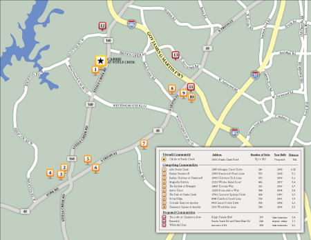 Vivendi Cabrie at Steele Creek Locater Map